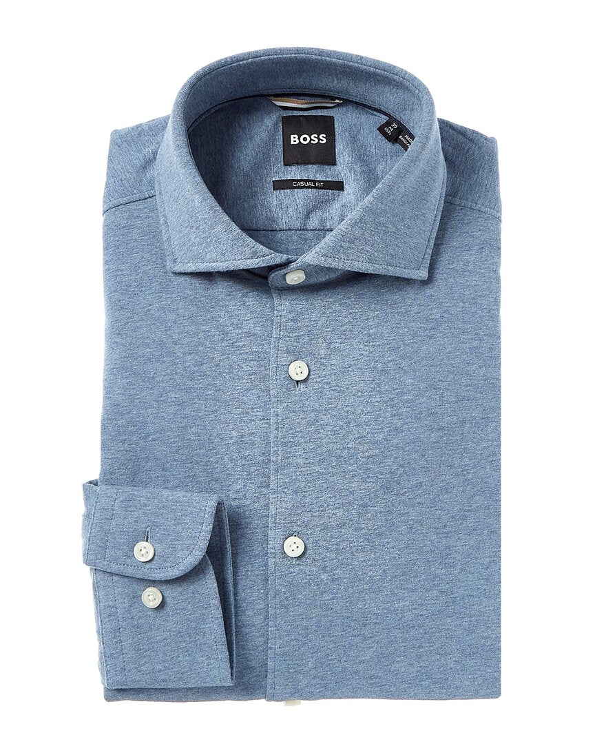 Boss Hugo Boss Casual Fit Dress Shirt Blue