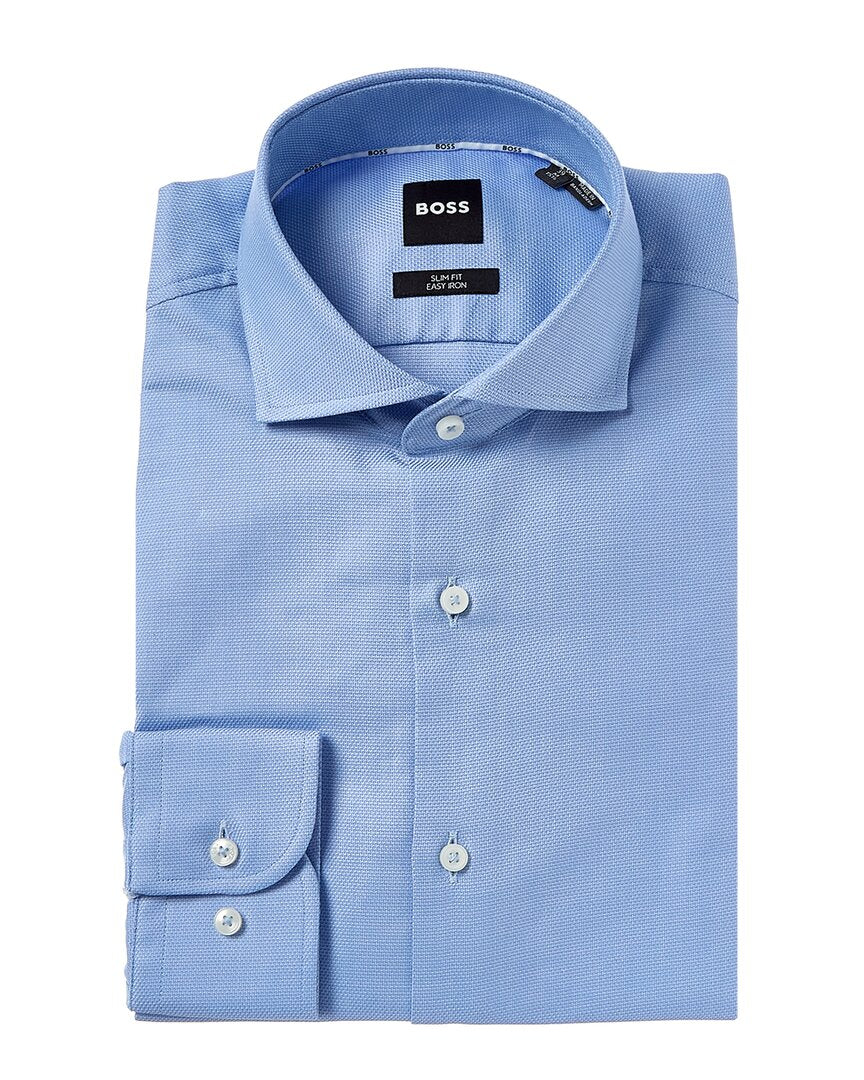 Boss Hugo Boss Slim Fit Dress Shirt Regular XL Blue