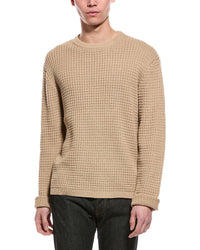 Slate & Stone Waffle Knit Wool-Blend Crewneck Sweater