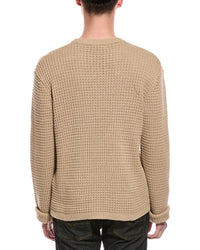 Slate & Stone Waffle Knit Wool-Blend Crewneck Sweater