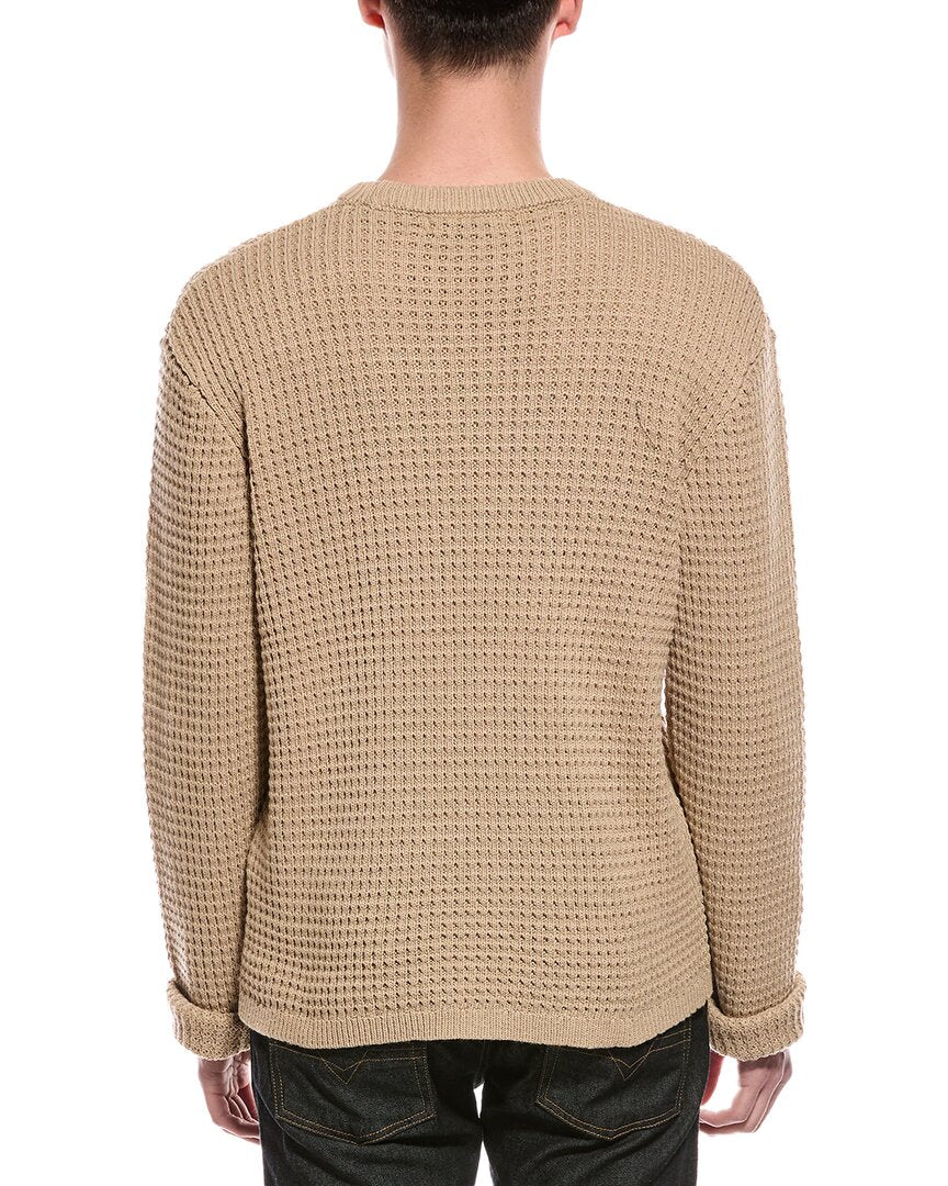 Slate & Stone Waffle Knit Wool-Blend Crewneck Sweater