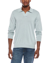 J.Mclaughlin Blue Amalfi Polo Sweater