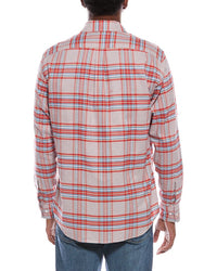 J.Mclaughlin Mens Collis Shirt, S, Red
