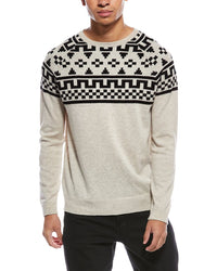 Brodie Cashmere Fairisle Wool & Cashmere-Blend Crewneck Sweater