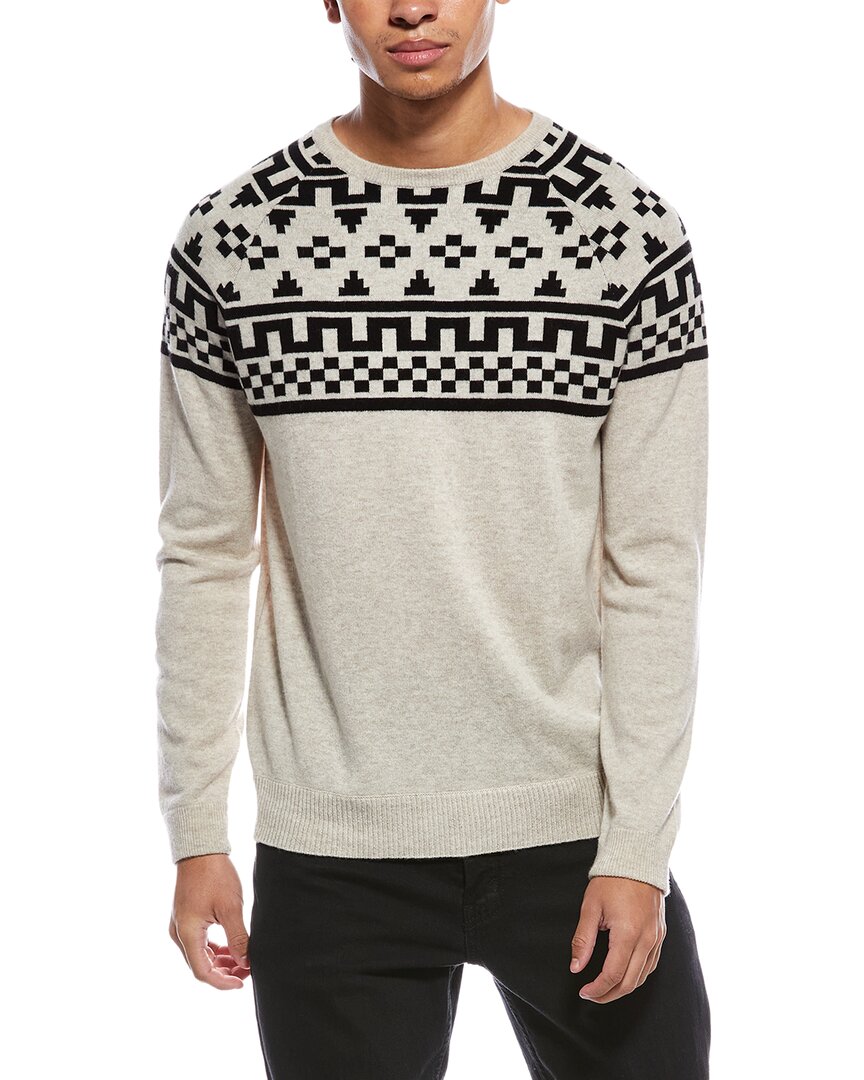 Brodie Cashmere Fairisle Wool & Cashmere-Blend Crewneck Sweater