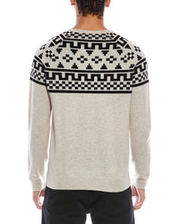Brodie Cashmere Fairisle Wool & Cashmere-Blend Crewneck Sweater