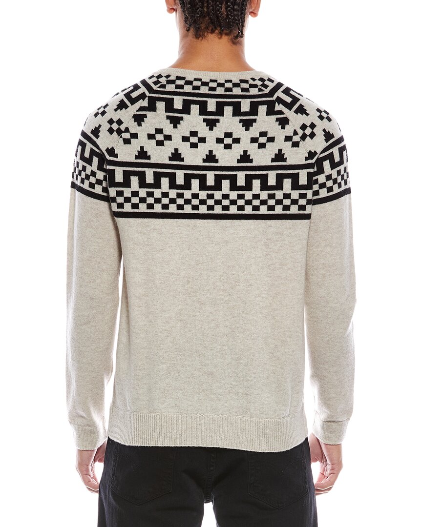 Brodie Cashmere Fairisle Wool & Cashmere-Blend Crewneck Sweater