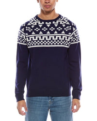 Brodie Cashmere Fairisle Wool & Cashmere-Blend Crewneck Sweater
