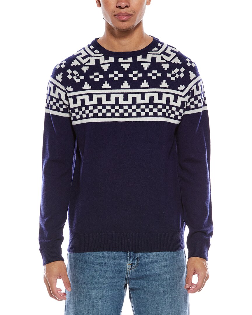 Brodie Cashmere Fairisle Wool & Cashmere-Blend Crewneck Sweater