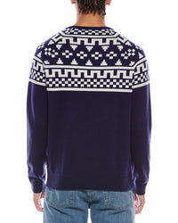 Brodie Cashmere Fairisle Wool & Cashmere-Blend Crewneck Sweater