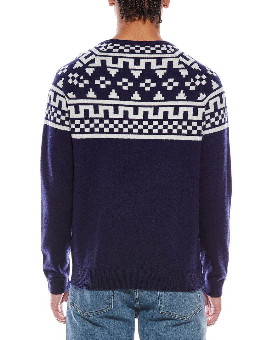 Brodie Cashmere Fairisle Wool & Cashmere-Blend Crewneck Sweater