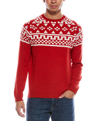 Brodie Cashmere Fairisle Wool & Cashmere-Blend Crewneck Sweater