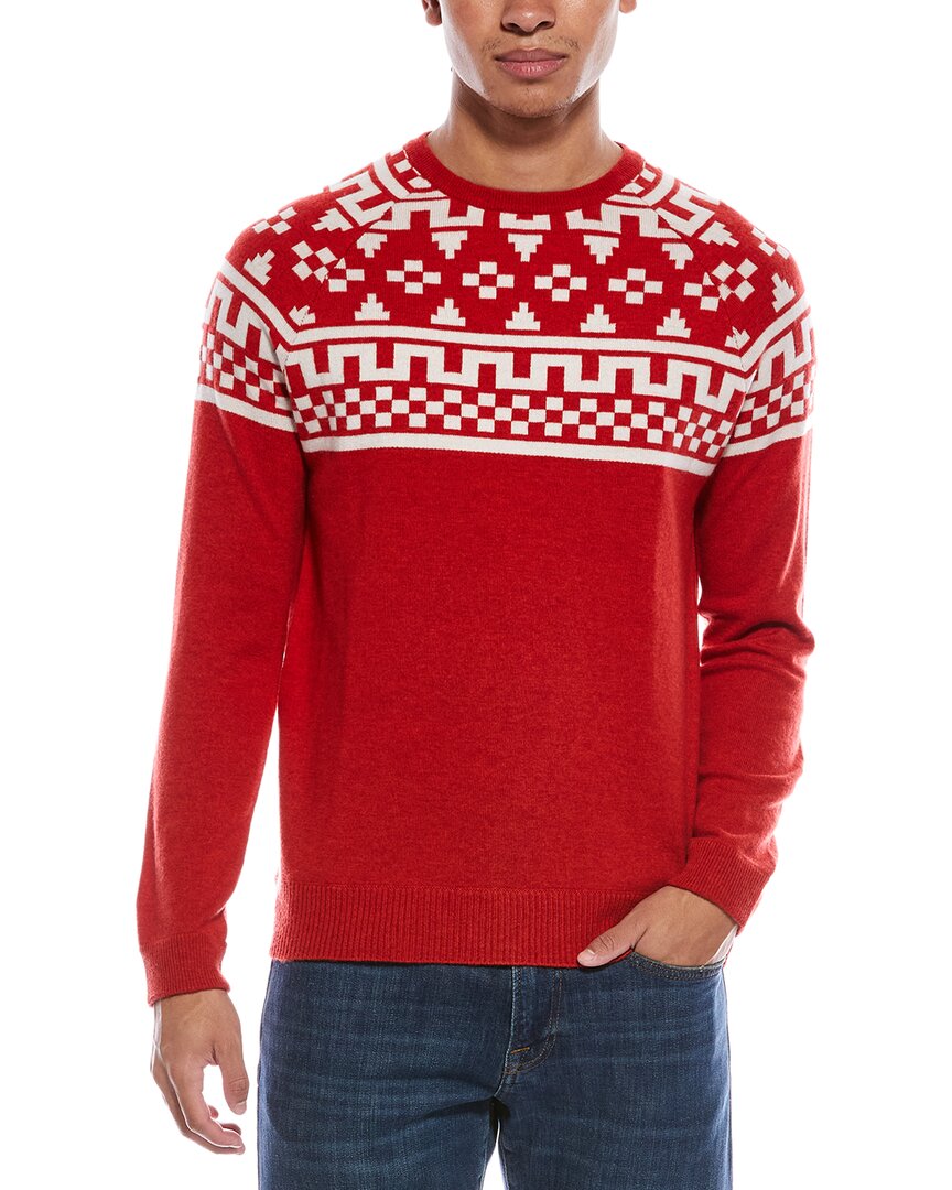 Brodie Cashmere Fairisle Wool & Cashmere-Blend Crewneck Sweater