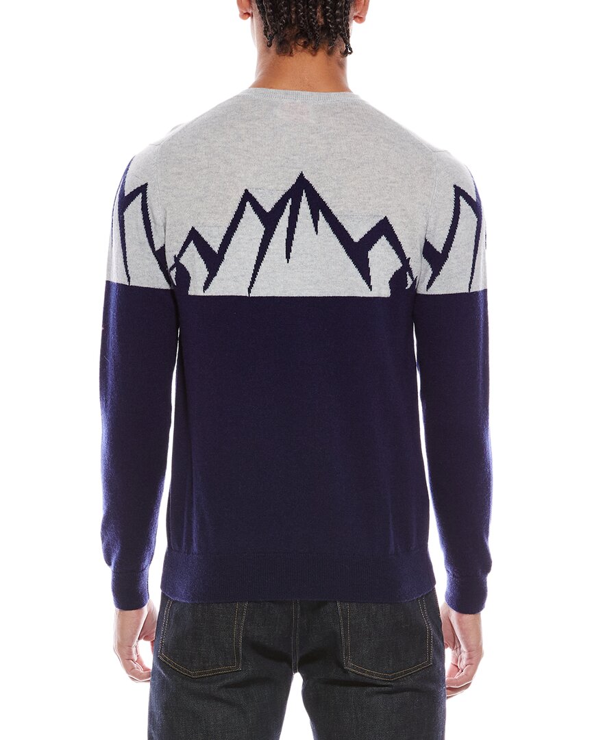 Brodie Cashmere Landscape Wool & Cashmere-Blend Crewneck Sweater