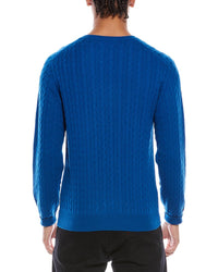 Brodie Cashmere Brodie Cashmere Twist Cable Wool & Cashmere-Blend Crewneck Sweater
