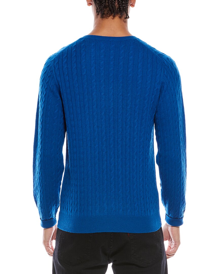 Brodie Cashmere Brodie Cashmere Twist Cable Wool & Cashmere-Blend Crewneck Sweater