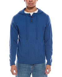 Brodie Cashmere Brodie Cashmere Button Up Wool & Cashmere-Blend Hoodie