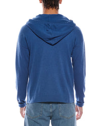 Brodie Cashmere Brodie Cashmere Button Up Wool & Cashmere-Blend Hoodie
