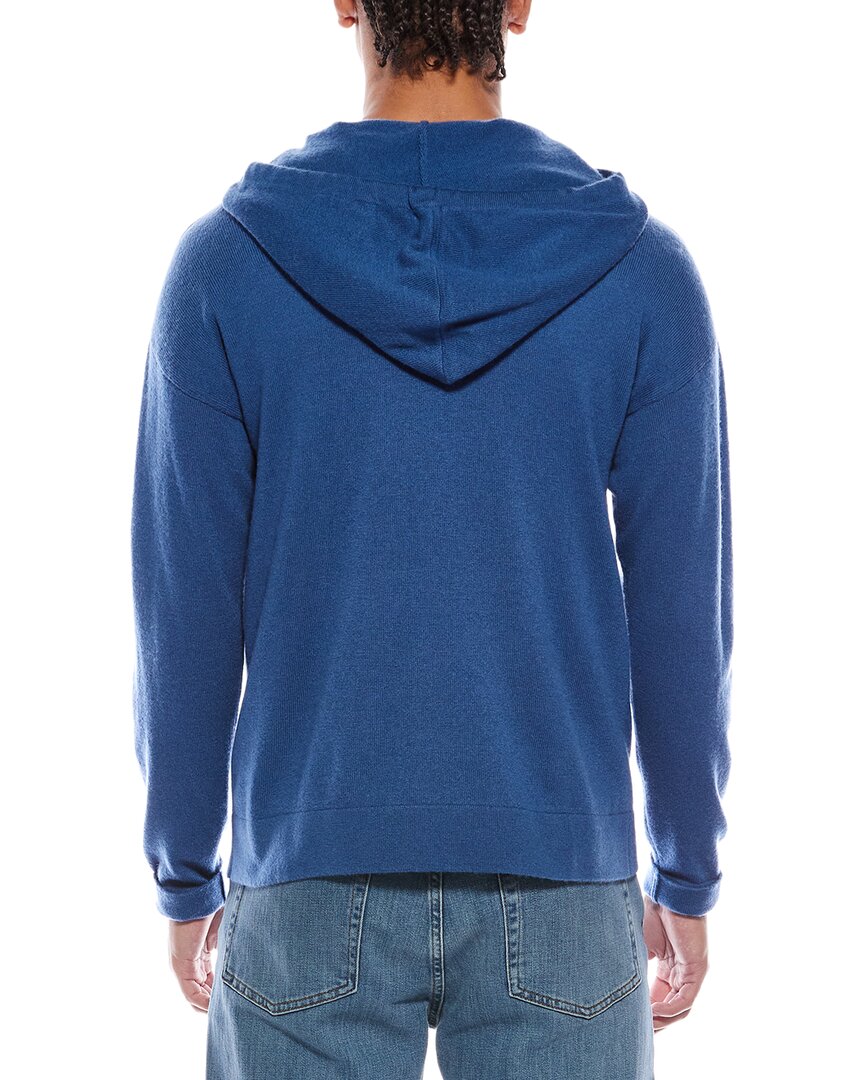 Brodie Cashmere Brodie Cashmere Button Up Wool & Cashmere-Blend Hoodie