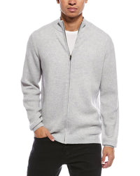 Brodie Cashmere Brodie Cashmere Moss Stitch Wool & Cashmere-Blend Bomber Jacket