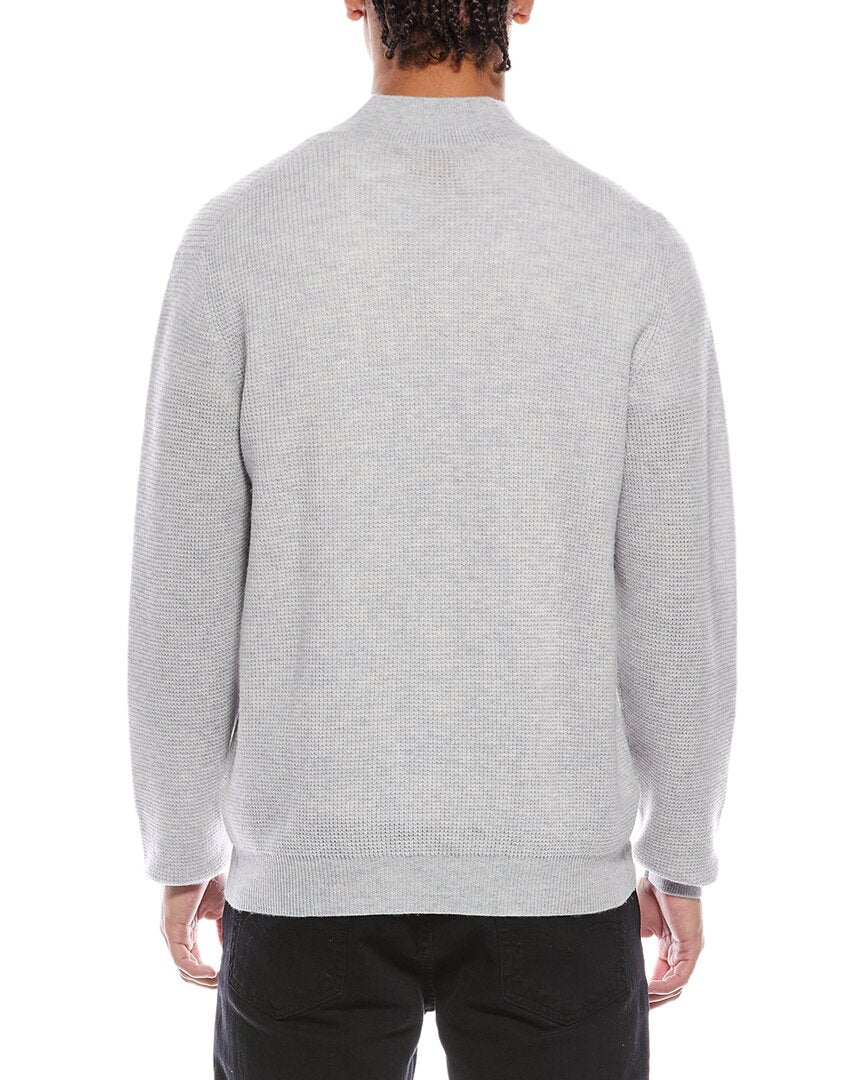 Brodie Cashmere Brodie Cashmere Moss Stitch Wool & Cashmere-Blend Bomber Jacket