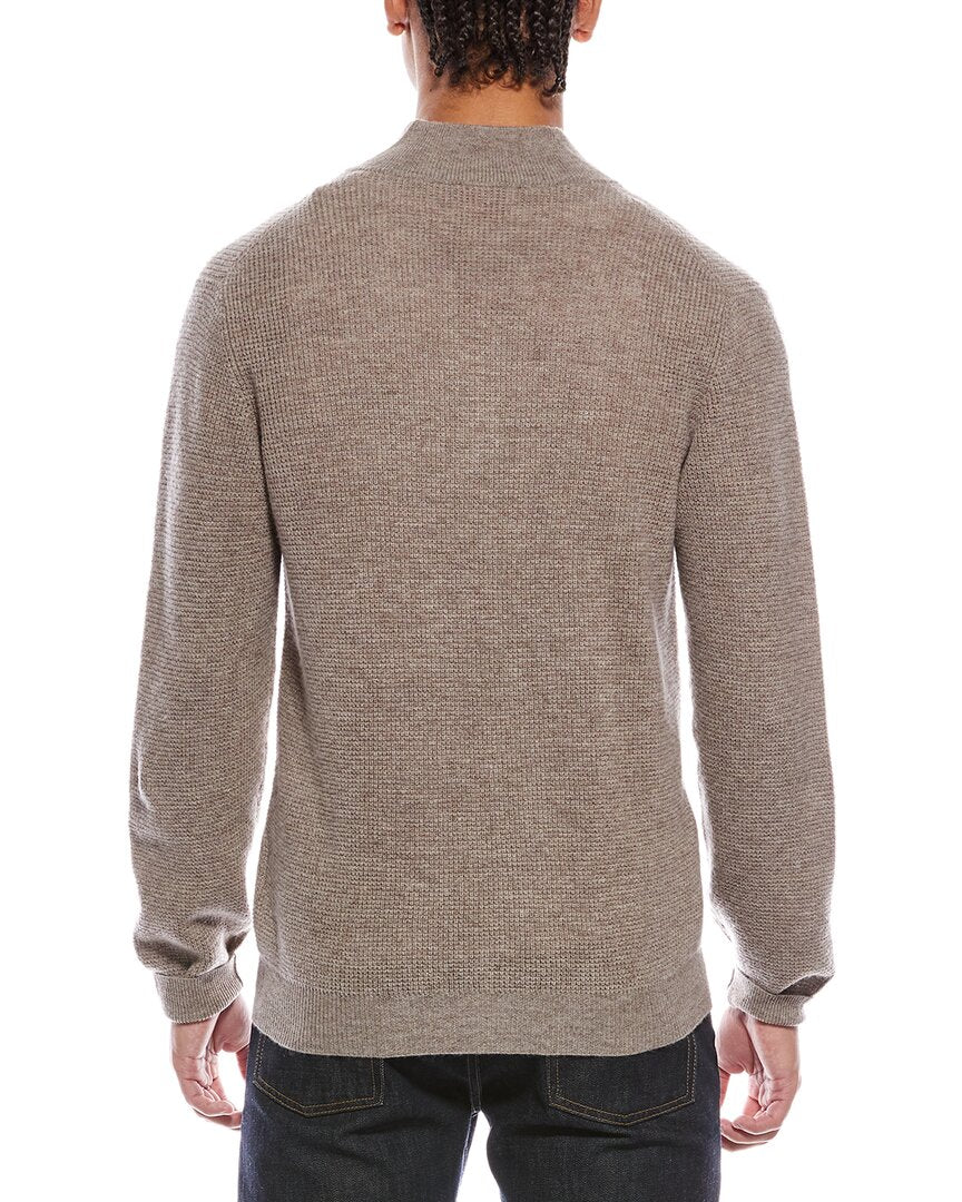 Brodie Cashmere Brodie Cashmere Moss Stitch Wool & Cashmere-Blend Bomber Jacket