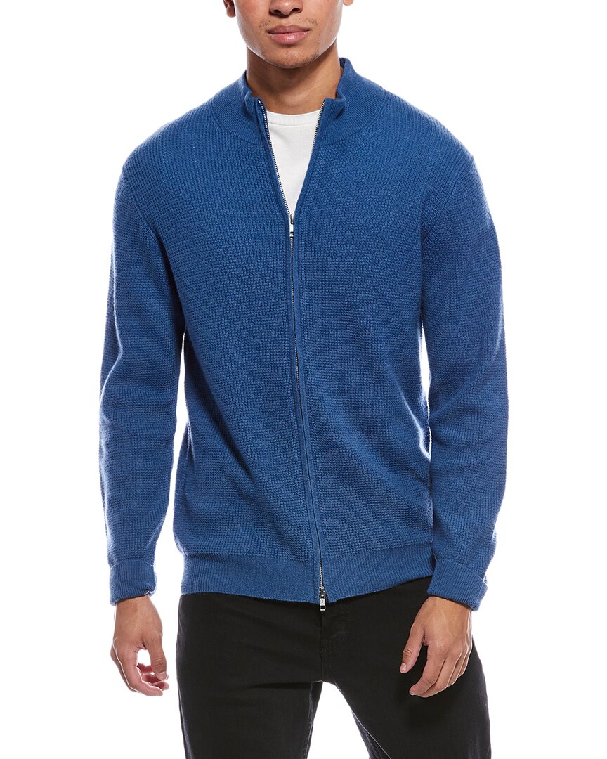 Brodie Cashmere Brodie Cashmere Moss Stitch Wool & Cashmere-Blend Bomber Jacket