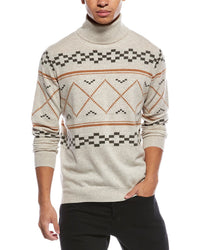 Brodie Cashmere Fairisle Wool & Cashmere-Blend Turtleneck Sweater