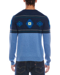 Brodie Cashmere Navajo Wool & Cashmere-Blend Crewneck Sweater