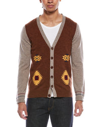 Brodie Cashmere Navajo Wool & Cashmere-Blend Cardigan