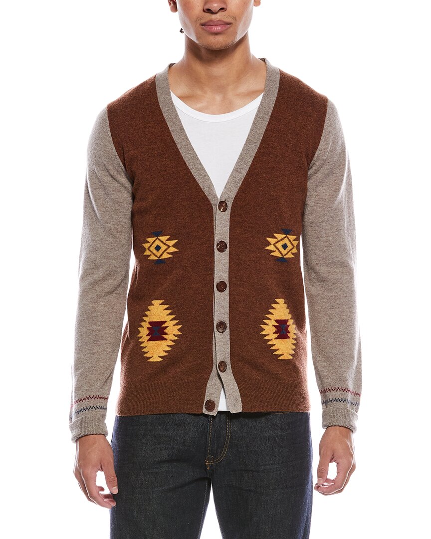 Brodie Cashmere Navajo Wool & Cashmere-Blend Cardigan