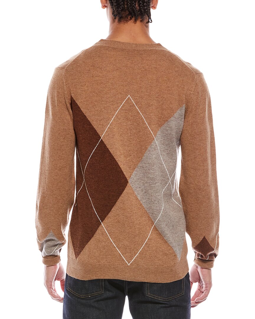 Brodie Cashmere Argyle Wool & Cashmere-Blend Cardigan