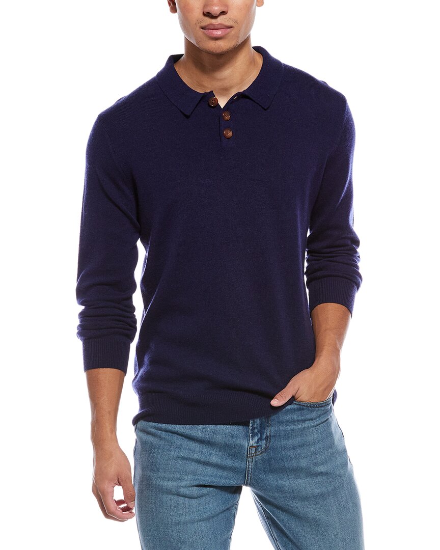 Brodie Cashmere Wool & Cashmere-Blend Trophy Neck Sweater