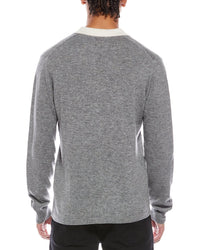 Brodie Cashmere Brodie Cashmere Solid Wool & Cashmere-Blend Rugby Shirt