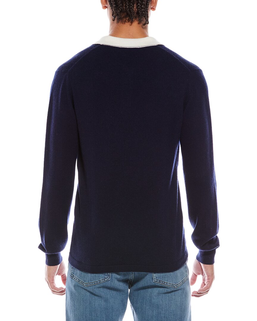 Brodie Cashmere Solid Wool & Cashmere-Blend Rugby Shirt