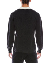 Brodie Cashmere Solid Wool & Cashmere-Blend Rugby Shirt