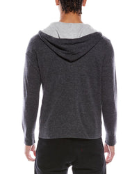 Brodie Cashmere Brodie Cashmere Zip Wool & Cashmere-Blend Hoodie
