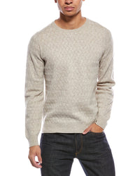 Brodie Cashmere Wavey Stitch Wool & Cashmere-Blend Crewneck Sweater