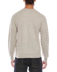 Brodie Cashmere Wavey Stitch Wool & Cashmere-Blend Crewneck Sweater