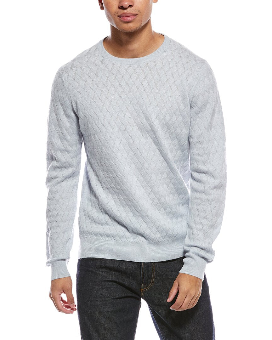Brodie Cashmere Wavey Stitch Wool & Cashmere-Blend Crewneck Sweater