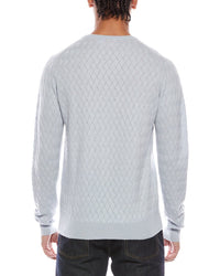 Brodie Cashmere Wavey Stitch Wool & Cashmere-Blend Crewneck Sweater