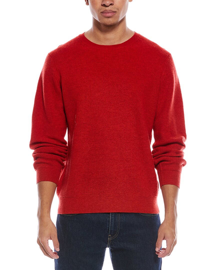 Brodie Cashmere Moss Stitch Wool & Cashmere-Blend Crewneck Sweater