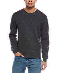 Brodie Cashmere Moss Stitch Wool & Cashmere-Blend Crewneck Sweater