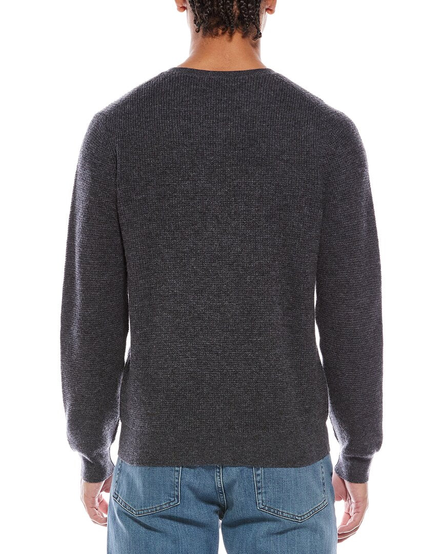 Brodie Cashmere Moss Stitch Wool & Cashmere-Blend Crewneck Sweater