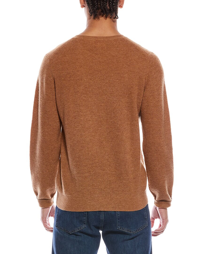 Brodie Cashmere Moss Stitch Wool & Cashmere-Blend Crewneck Sweater