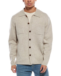 Brodie Cashmere Classic Wool & Cashmere-Blend Sweater Shirt