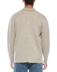 Brodie Cashmere Classic Wool & Cashmere-Blend Sweater Shirt