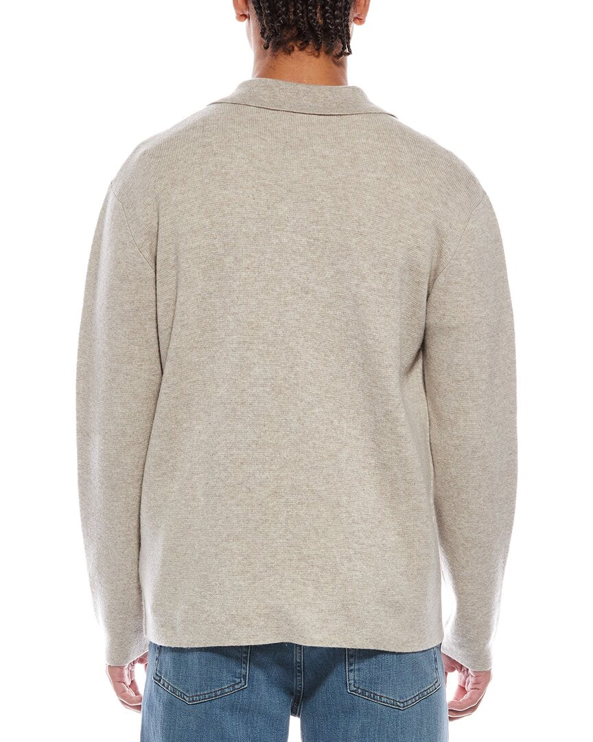 Brodie Cashmere Classic Wool & Cashmere-Blend Sweater Shirt