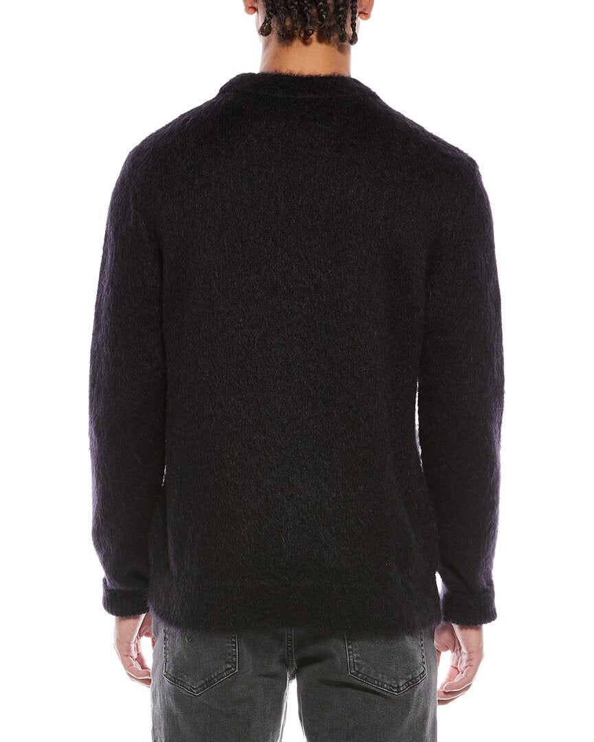 Balmain Wool & Mohair Blend Crewneck Sweater