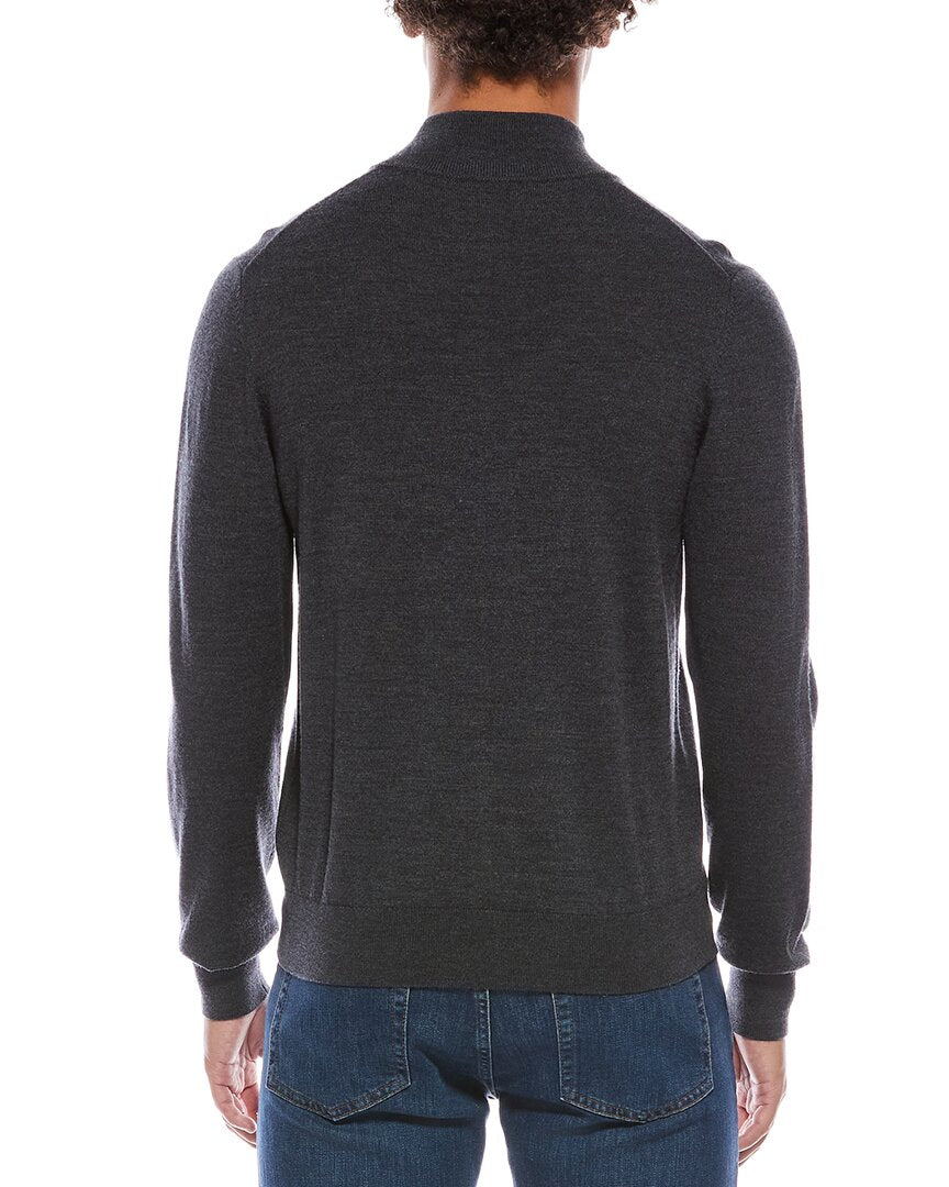 Mette Merino Wool Zip Mock Neck Cardigan